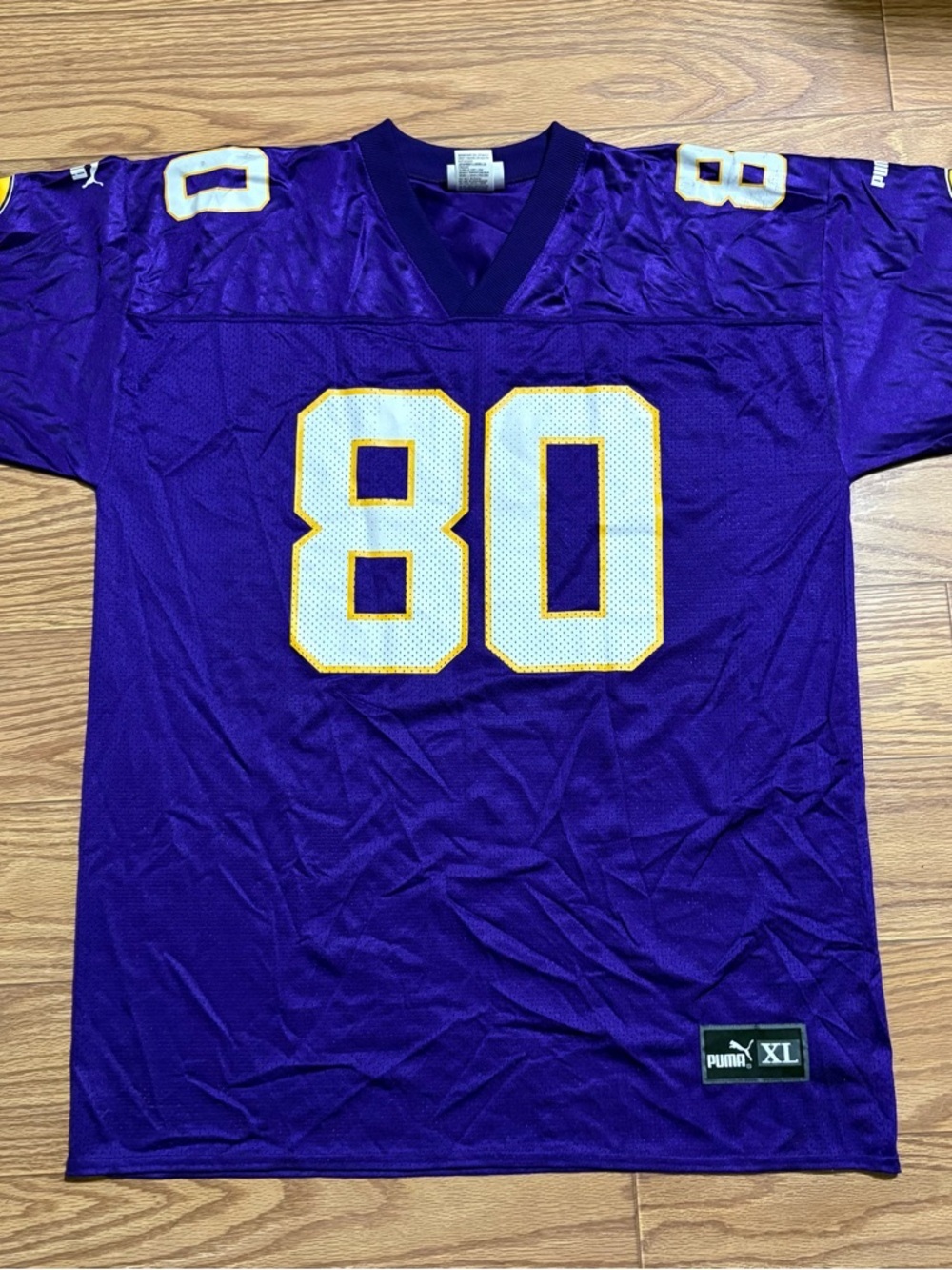 Vintage 90s NFL PUMA Minnesota Vikings Cris Carter Jersey XL